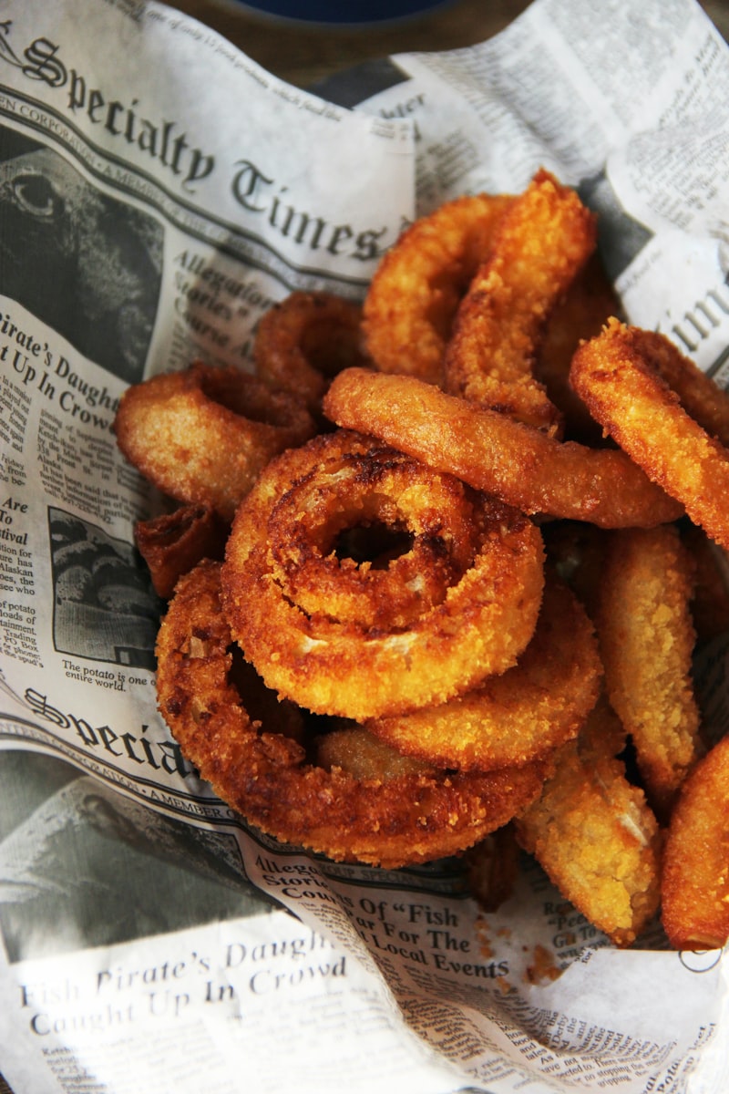Corona battered onion rings